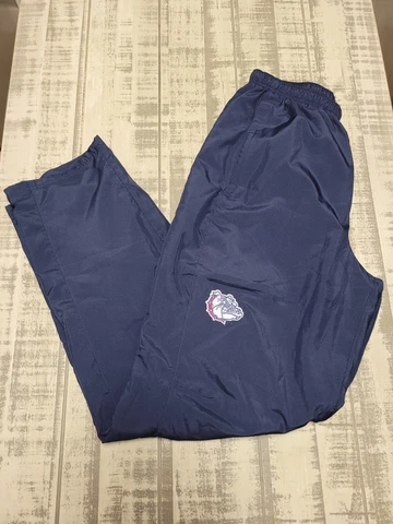 GONZAGA BULLDOGS NIKE DRI-FIT Mens Blue Size M Lined Windbreaker/Track Pants Cover