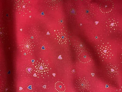 Laurel Burch Brillo Básicos San Valentín Corazón Tela Vendida por Acolchado San Valentín Foto 1 de 2