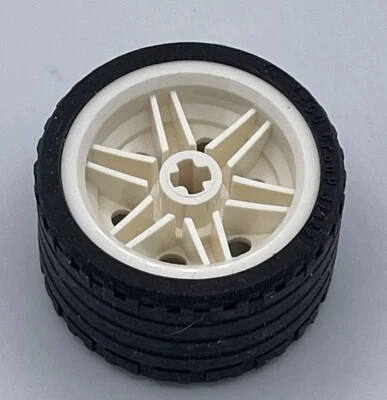 37 x 22 Lego Tire with White Rims ~ Truck, SUV or Car tires - SINGLE TIRE - Image 1 of 4