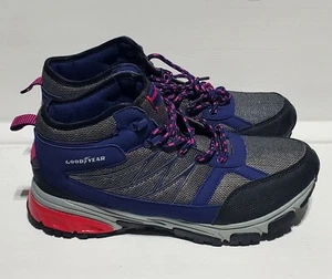New Woman Good Year Zarah Lace Up Water Resistant Hiking Boots Blue Sz 10W UK7.5 - Picture 1 of 12