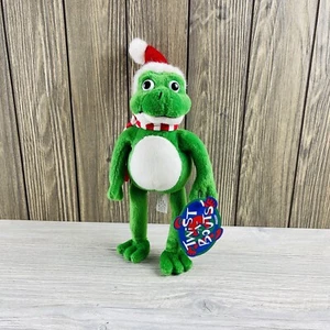 Vintage Freddy the Frog Christmas Plush Santa Hat Bendable Stuffed Animal - Picture 1 of 15