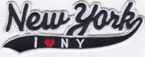 5 parches bordados Nueva York/I Love NY de 2""x5"" plancha - Imagen 1 de 1