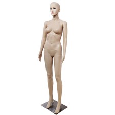 Female Full Body Realistic Mannequin Display Head Turns Dress Form & Base 176cm