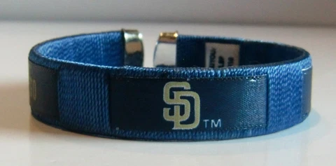 San Diego Padres Fan Band Bracelet MLB Licensed Baseball Jewelry Cover