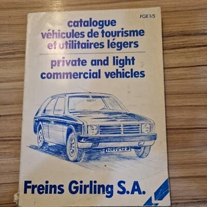GIRLING BRAKE & CLUTCH PARTS CATALOGUE...(covers 1965..1990) FRENCH CARS !!! - Picture 1 of 3
