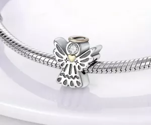 💖 925 Sterling Silber CHARM Anhänger ENGEL SCHUTZENGEL für Pandora Armband 💖 - Bild 1 von 5