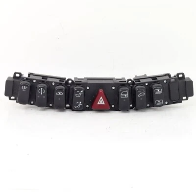 Cuadro de botones interruptor de control central del tablero de instrumentos Mercedes-Benz S430, S55 AMG - OEM Foto 1 de 4