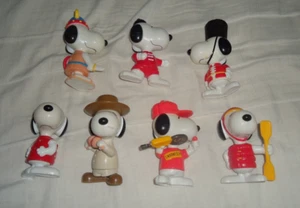 7 Figuras Snoopy McDonalds De Colección Comida Rápida Happy Meal Juguetes 1999 Años 90 - Imagen 1 de 2