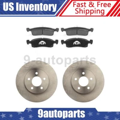 Rotores de disco delanteros + pastillas de freno para Chrysler LeBaron 1984 1985 1986 Foto 1 de 4