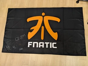 CSGO DreamHack Masters Las Vegas 2017 FNATIC autographed flag - Picture 1 of 2