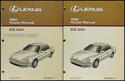 1992 Lexus Es 300 Atelier Manuel Set ES300 Original Réparation Service Livres 2 - Photo 1/2