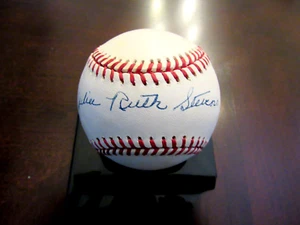 JULIA RUTH STEVENS BABE RUTH'S DAUGHTER SIGNED AUTO VINTAGE OAL BASEBALL JSA - Picture 1 of 4