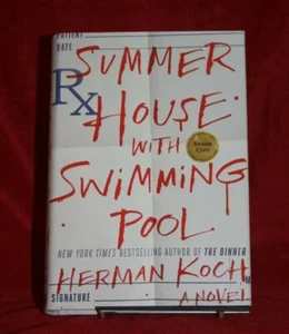 Gartenhaus mit Schwimmbad - HC/DJ 1. Auflage SIGNIERTER Hermann Koch Krimi - Bild 1 von 8