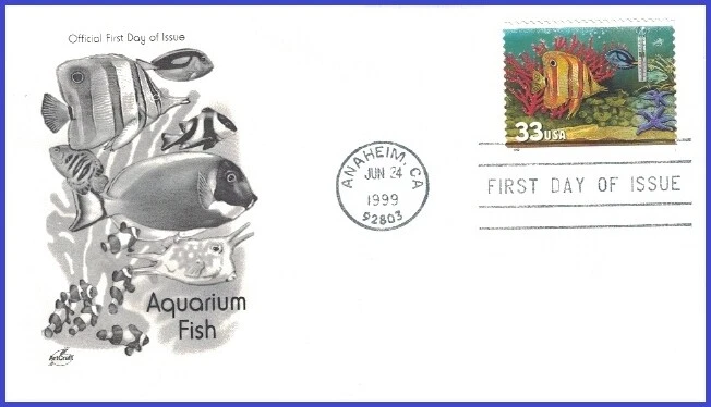 USA3 #3318 U/A ARTCRAFT FDC   Fish Thermometer - Image 1 of 1