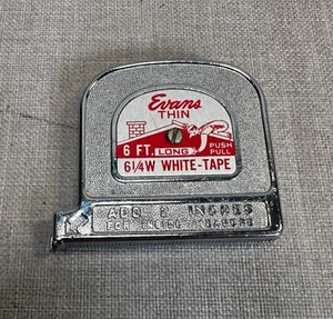 Nastro bianco vintage Evans sottile 6' lungo 1/4" largo misura - Ottime condizioni! - Foto 1 di 5