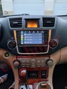 CarPlay For 2008-2013 Toyota Highlander Android 14 Car Radio Stereo GPS Navi+Cam - Picture 1 of 22