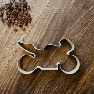 Motorbike Cookie Cutter - Moto GP Biscuit Cutter - Fondant Cutter - 3 Sizes - Picture 1 of 3