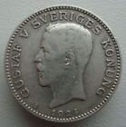 Suecia 1 Corona 1924 Gustaf V Moneda Plata S3