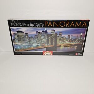 New Educa SKYLINE NEW YORK Panorama 1000 Piece Puzzle NYC Brooklyn Bridge 14456