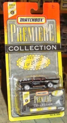 '57 CHEVY CAR - MATCHBOX PREMIERE  - MINT UNOPENED ON CARD  c1995 - Image 1 of 3