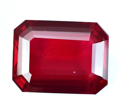BIG SIZE Natural Blood Red Ruby 102.50 Ct Emerald Certified Loose Gemstone - Image 1 of 4