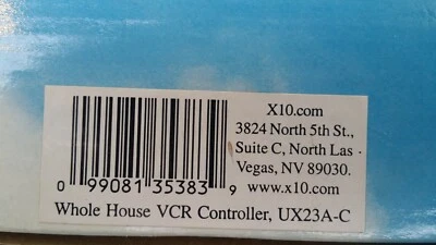 X10 Whole House VCR Controller, UX23A-C - Image 1 of 4