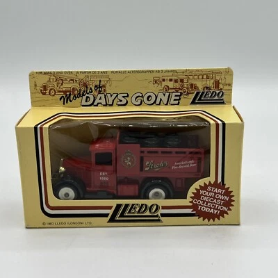 Lledo Days Gone 复古压铸模型 Stroh’s 啤酒卡车 红色 全新带盒 罕见 — 第 1/4 张图片