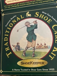 Kit tradicional de cuidado de zapatos Shoekeeper 2 cepillos de crin de caballo con juego de pulidor negro - Imagen 1 de 15