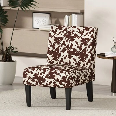 Kalee Contemporary Fabric Slipper Accent Chair - Image 1 of 4