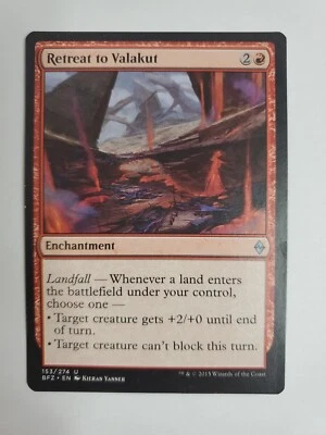 MTG Magic The Gathering Card Retreat to Valakut Enchantment Red Battle For Zendi - Image 1 of 2