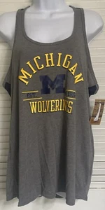 Women's Michigan Wolverines 1817 Racerback Tank Top Shirt, Large 12/14 - Picture 1 of 4