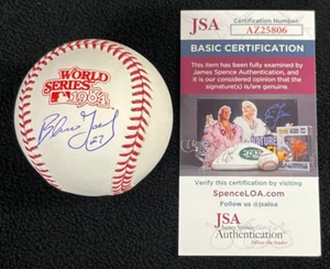 Béisbol oficial firmado por Barbaro Garbey Tigres de Detroit Serie Mundial 1984 certificado de autenticidad JSA - Imagen 1 de 7