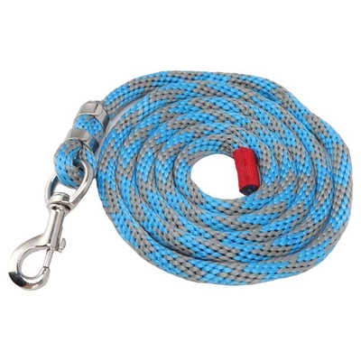 (Bluish Grey) Horse Lead Rope 8.2 Ft Nylon Heavy Duty Alloy Hook For - image 1 of 4