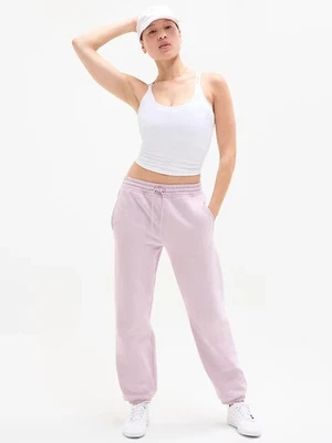 Pantalones deportivos gruesos Athleta S PEQUEÑOS Forever polar tiro medio, rosa cielo lila Foto 1 de 3