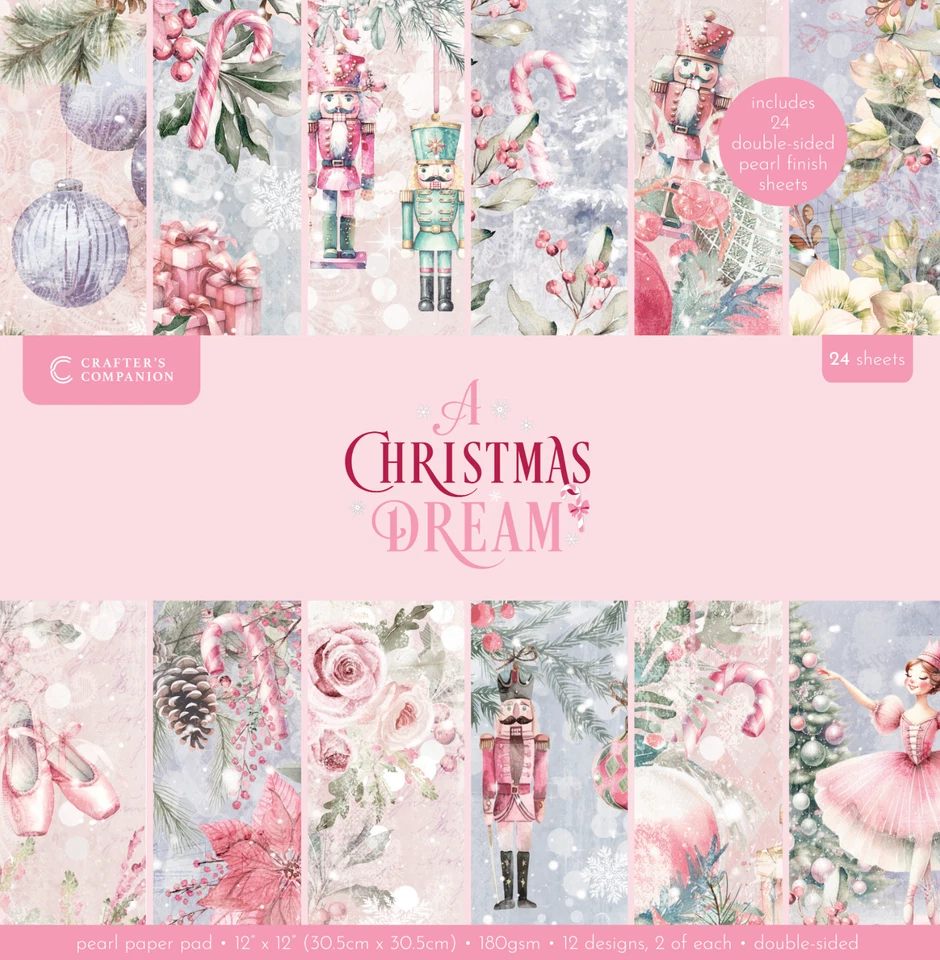 Sara Signature A Christmas Dream - Paper Pad 12" x 12" by Crafters Companion - Image 1 of 1