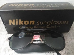 De colección. Gafas de sol Nikon NK4920-5 59023 AVIATOR marco negro Marlboro (JAPÓN) - Imagen 1 de 10