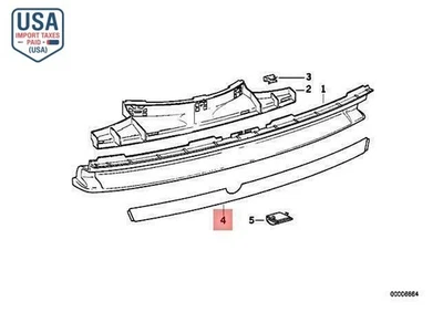 Lámina original BMW E31 840Ci 850CSi cupé 51122252014 Foto 1 de 4