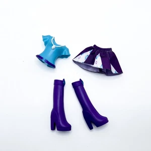 Rarity Collection Hasbro MLP Equestria Girls Doll Skirt Boots Shoes Blue Top - Picture 1 of 5