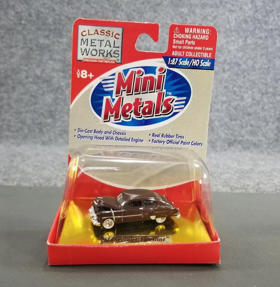 MINI METAL HO 1:87 51 CHEVROLET FLEETLINE 2 DR CLASSIC METAL WORKS DIECAST IOP - Image 1 of 4
