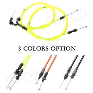 Motorcycle Throttle Cables Accelerator Lines Black for Honda CBR600RR 2007-2012 - Foto 1 di 12