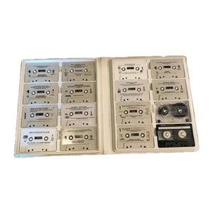 Vtg 80s Cassette Tape Lot (16) Pop Rock Binder Bruce Springsteen Phil Collins - Picture 1 of 5