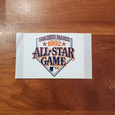 MLB San Diego Padres 1992 ALL*STAR GAME Logo Sticker FREE SHIPPING! - Image 1 of 4