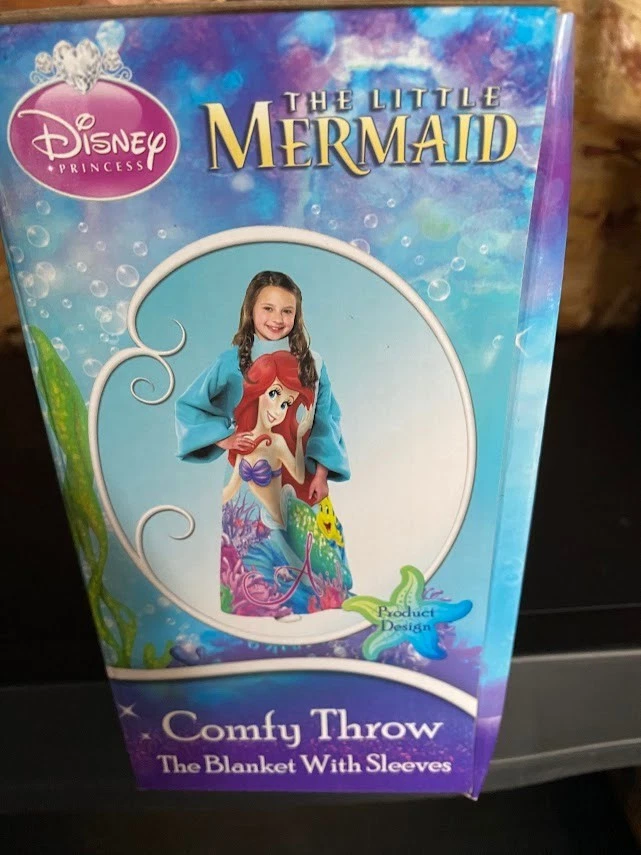 Disney Princess Ariel The Little Mermaid blanket with sleeve