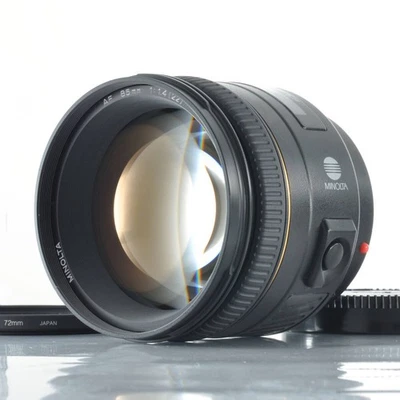 Lente teleobjetivo medio MINOLTA AF 85 mm F1,4 Prime SONY montaje α #J339 Foto 1 de 4