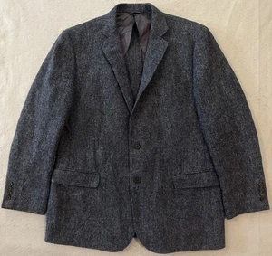 Brooks Brothers 1818 Fitzgerald Harris Tweed Blazer Herren Gr. 45R Grau - Bild 1 von 22