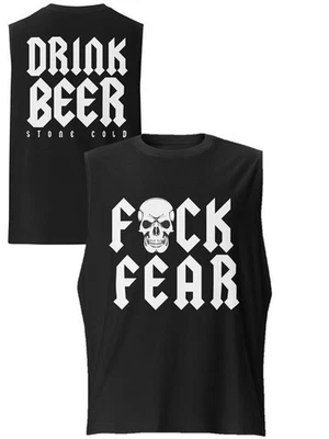 Stone Cold Steve Austin Drink Beer F Fear Sleeveless Muscle T-shirt - Image 1 of 4
