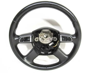 07-12 Audi A4 Quattro S4 RS4 B8 OEM Black Leather Steering Wheel w/ Controls - Image 1 of 4