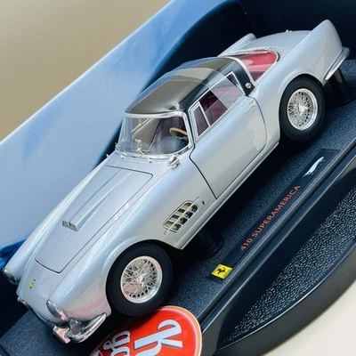 Ferrari 410 Superamerica Silver 1956 N2048 Diecast modelo Hot Wheels Elite 1/18 Foto 1 de 4