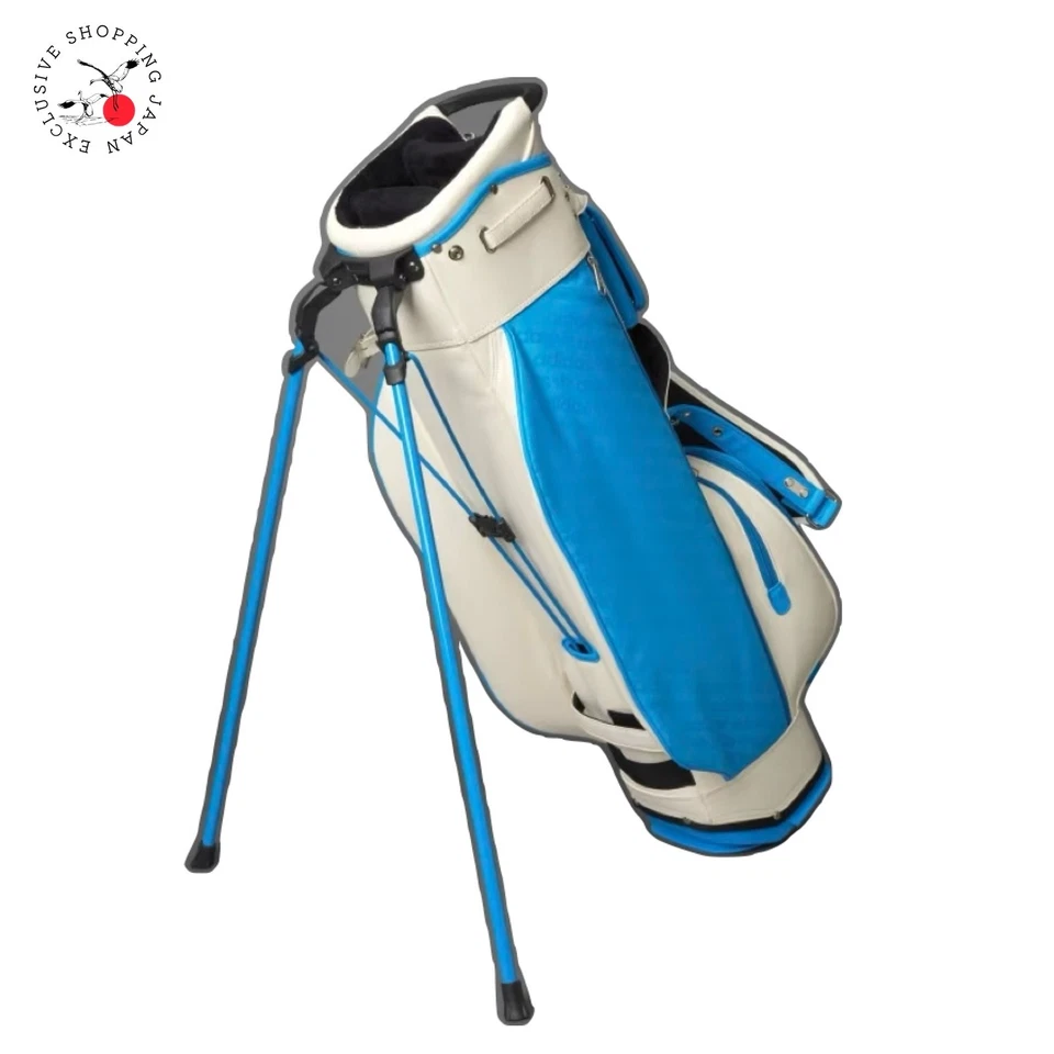 Легкая компактная сумка-стойка с монограммой для гольфа Adidas 3 направления цвет Blue Bird / белый - Изображение 1 из 4