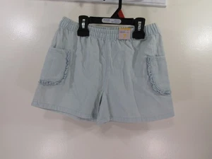 New 365 Kids Shorts Size 7 Light Blue Elastic Waist Pockets - Picture 1 of 5
